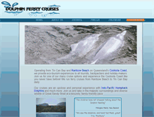 Tablet Screenshot of dolphinferrycruises.com